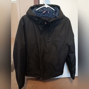 Tommy Hilfiger Women's Size Small Windbreaker Black Jacket